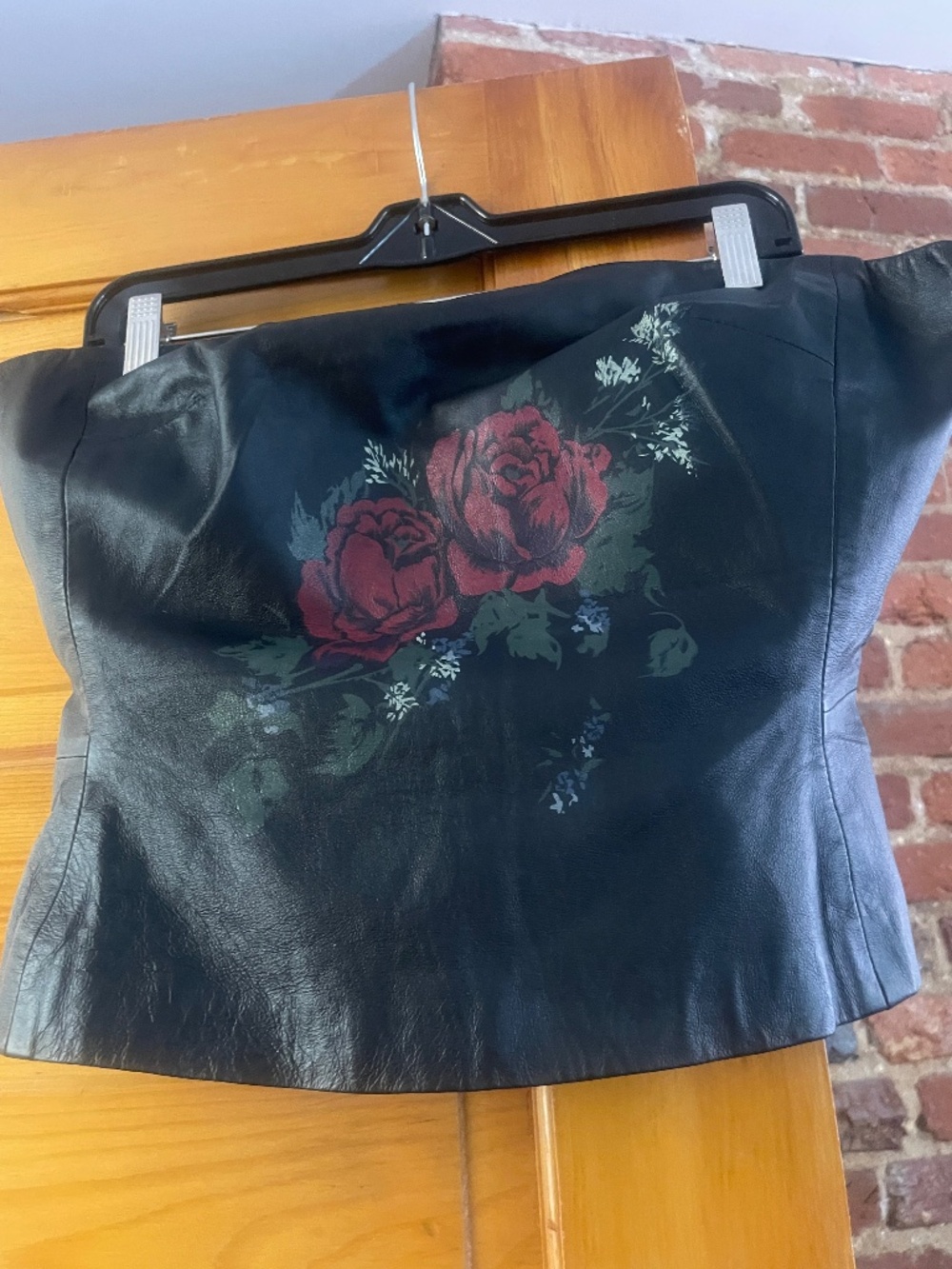 Leather bustier